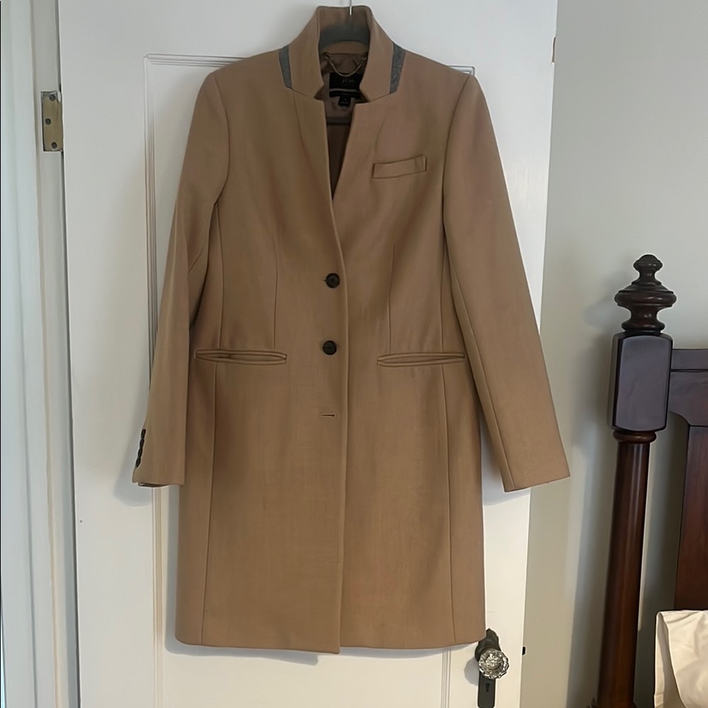 J Crew regent top coat in heather acorn - Picture 4 of 11